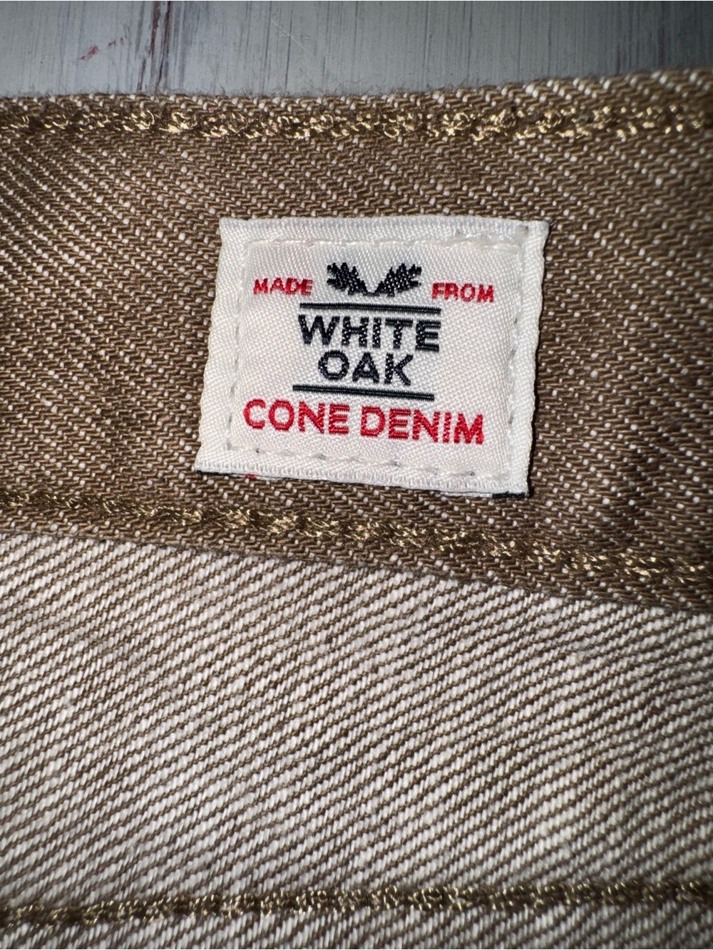 Levi’s 511 White Oak Cone Denim Brown Slim Jeans 36x32 (36x30)